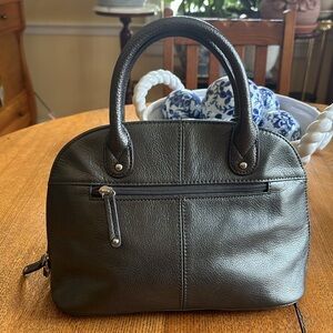 Leather purse by Tignanello, color-pewter